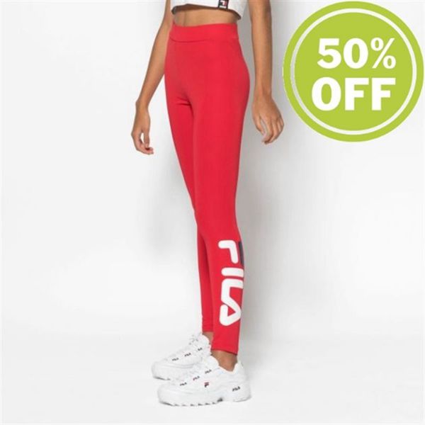 Legging Fila Mulher Vermelhas - Fila Flex 2.0 True En Portugal,AHSL-24608